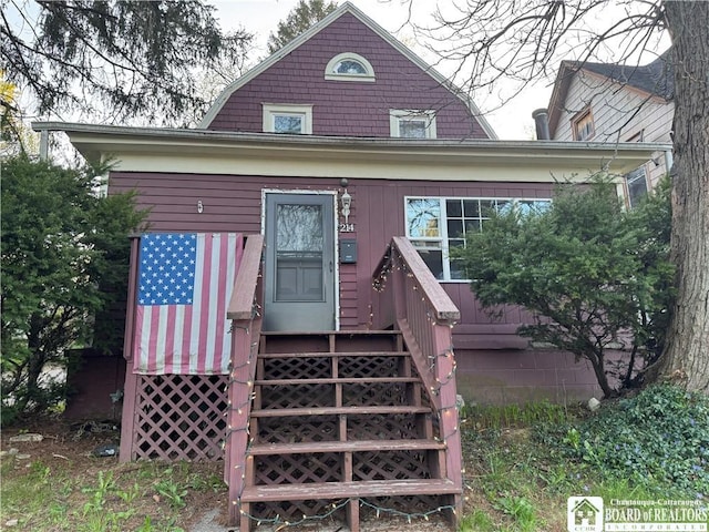 214 Hazzard St, Jamestown, NY 14701 - back of house with a gambrel roof
