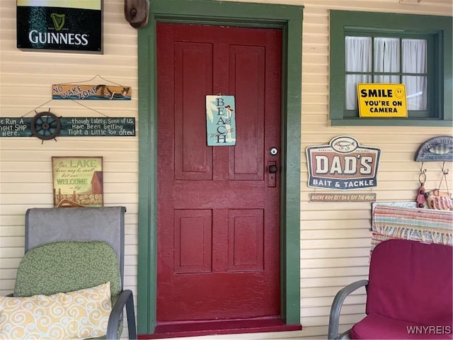 13202 Park Rd, Carlton, NY 14571 - entrance to property featuring a porch