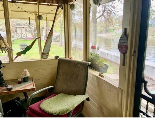13202 Park Rd, Carlton, NY 14571 - sunroom / solarium featuring a water view