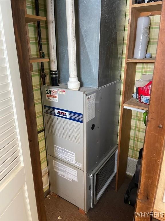 1068 Meiser Rd, Alabama, NY 14036 - utilities with heating unit