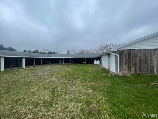 1068 Meiser Rd, Alabama, NY 14036 - view of yard featuring an outbuilding