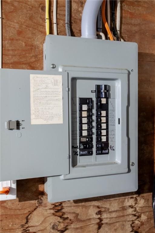 utility room with electric panel