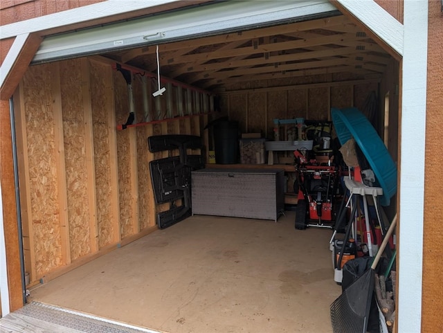 view of storage room