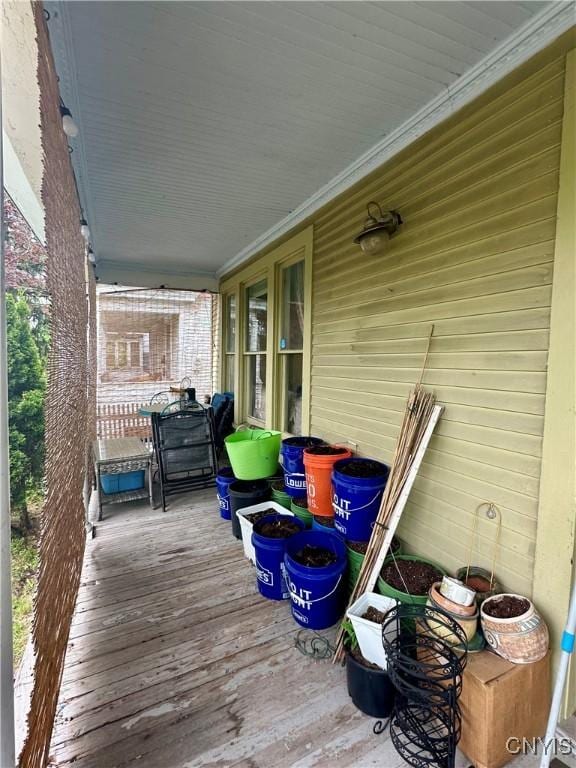923 Teall Ave, Syracuse, NY 13206 - wooden deck featuring a porch