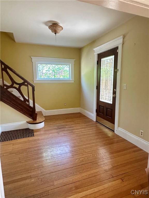 923 Teall Ave, Syracuse, NY 13206 - entrance foyer featuring baseboards and wood finished floors