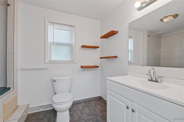 5761 Chantilly Ct, Manlius, NY 13057 - full bath with plenty of natural light, baseboards, vanity, and toilet