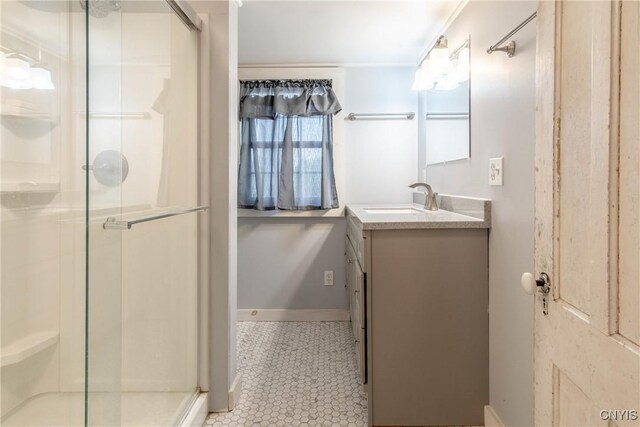 37931 State Route 12e, Clayton, NY 13624 - full bath with a stall shower and vanity
