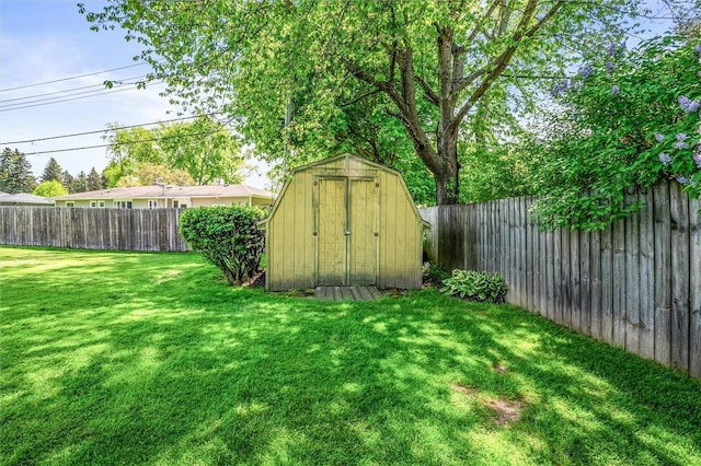 view of shed