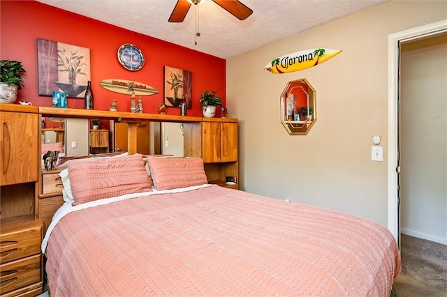 bedroom featuring carpet