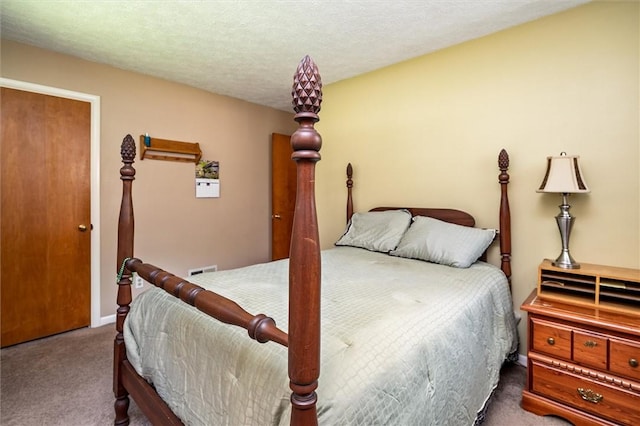 bedroom with carpet floors