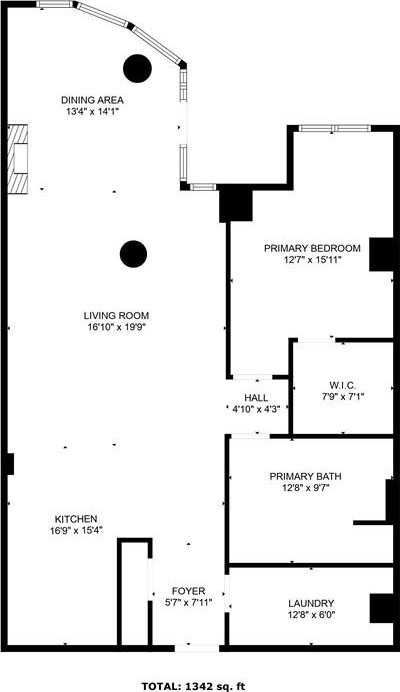 132 Lakefront Blvd Unit 104, Buffalo, NY 14202 - floor plan / room layout