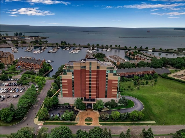 132 Lakefront Blvd Unit 104, Buffalo, NY 14202 - aerial view of a large body of water and a marina