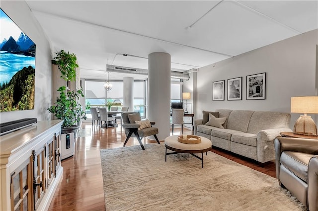 132 Lakefront Blvd Unit 104, Buffalo, NY 14202 - living room featuring wood finished floors