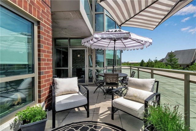 132 Lakefront Blvd Unit 104, Buffalo, NY 14202 - view of patio with a balcony