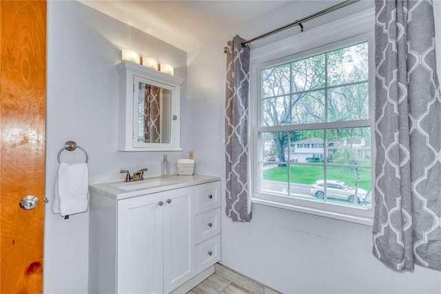 bathroom featuring vanity