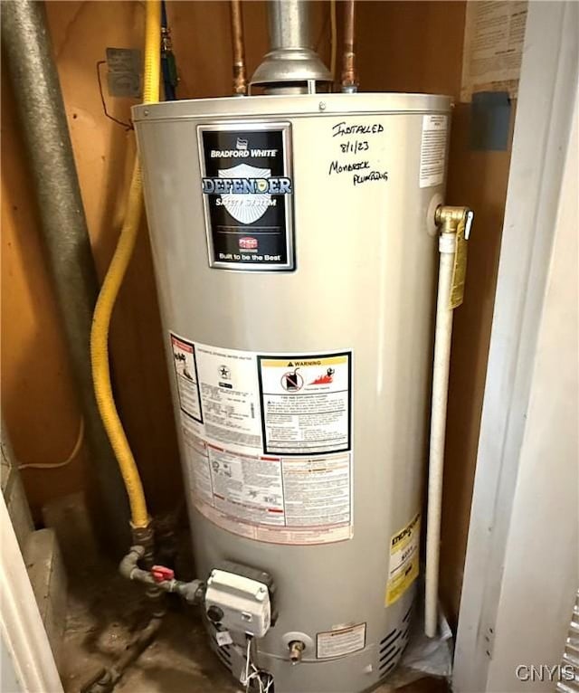 1004 W Thomas St, Rome-Inside, NY 13440 - utility room featuring water heater