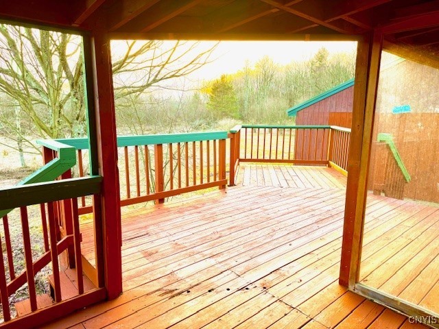 345 Orton Rd, Sandy Creek, NY 13142 - view of wooden terrace