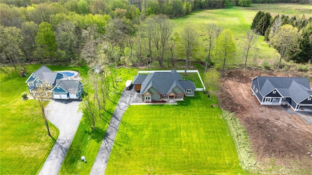 view from above of property