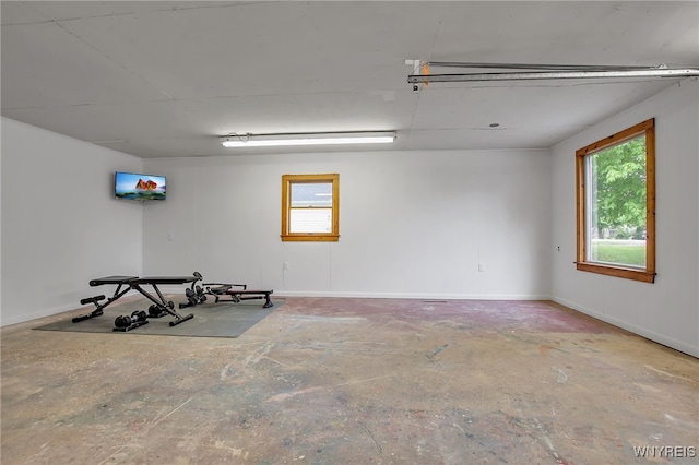 9466 Ridge Rd, Hartland, NY 14105 - workout area with baseboards