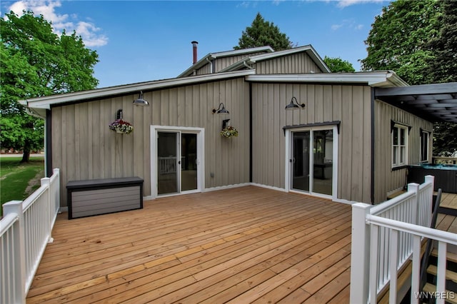 9466 Ridge Rd, Hartland, NY 14105 - view of wooden deck