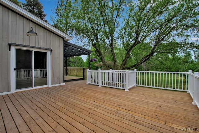 9466 Ridge Rd, Hartland, NY 14105 - view of wooden terrace
