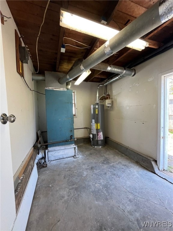 1597 Franklin St, Newfane, NY 14126 - below grade area featuring water heater