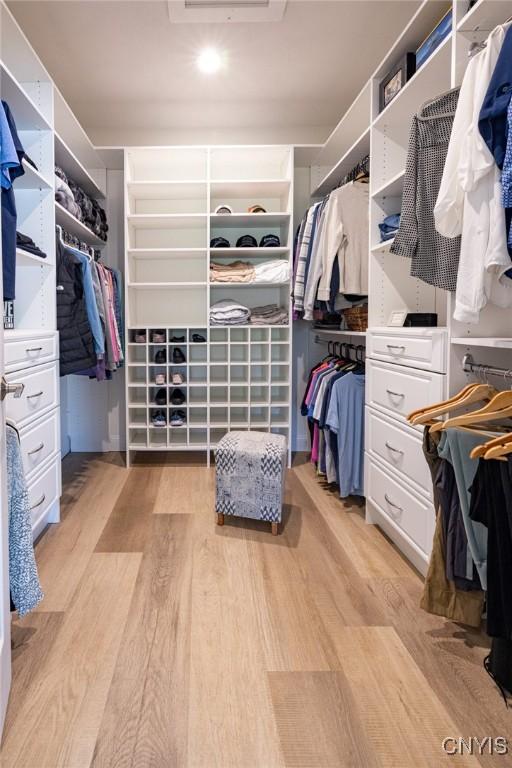 4490 Lauder Ln, Skaneateles, NY 13152 - walk in closet featuring light wood-style flooring
