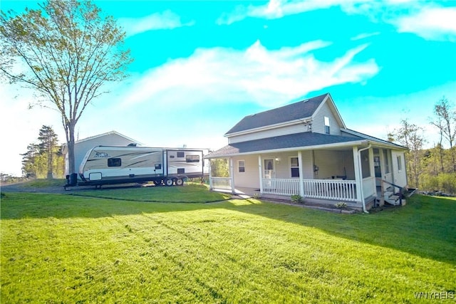 1934 E Middle Rd, Sheridan, NY 14136 - view of front of home with covered porch and a front lawn