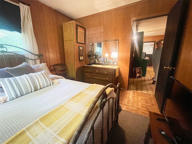 920 New Kingston Rd, Middletown, NY 12455 - bedroom featuring wood walls