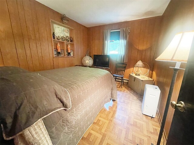 920 New Kingston Rd, Middletown, NY 12455 - bedroom featuring wooden walls and baseboard heating
