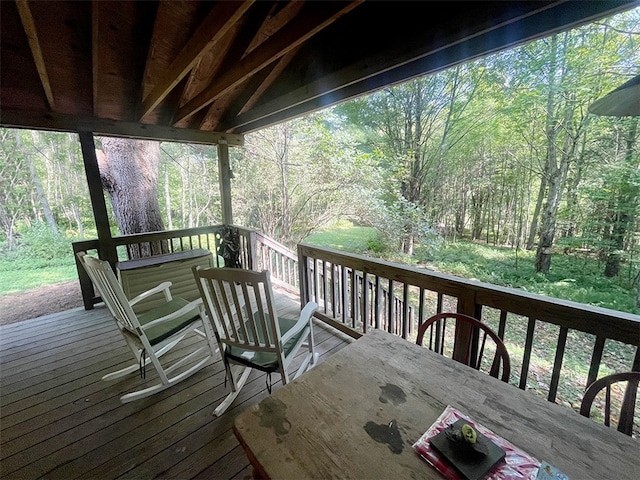 920 New Kingston Rd, Middletown, NY 12455 - deck with a wooded view
