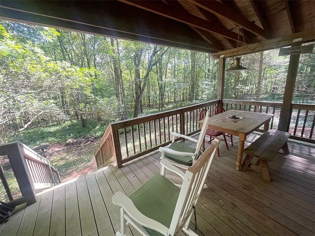 920 New Kingston Rd, Middletown, NY 12455 - deck featuring outdoor dining space