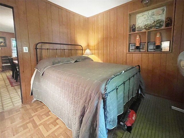 920 New Kingston Rd, Middletown, NY 12455 - bedroom with wood walls