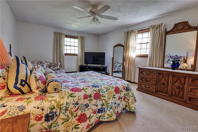 1604 Stardust Ln, Olean-City, NY 14760 - bedroom with light carpet and ceiling fan