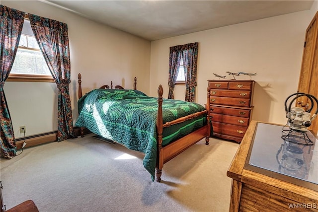 1604 Stardust Ln, Olean-City, NY 14760 - carpeted bedroom featuring a baseboard heating unit