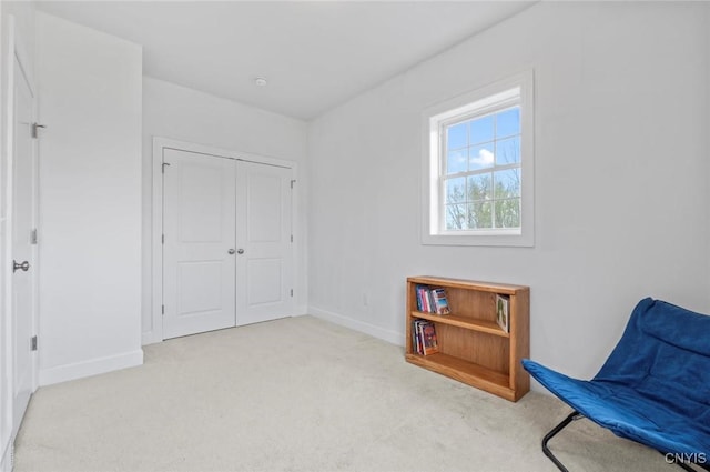 3543 Lost Hollow Rd, Skaneateles, NY 13152 - sitting room featuring carpet floors and baseboards
