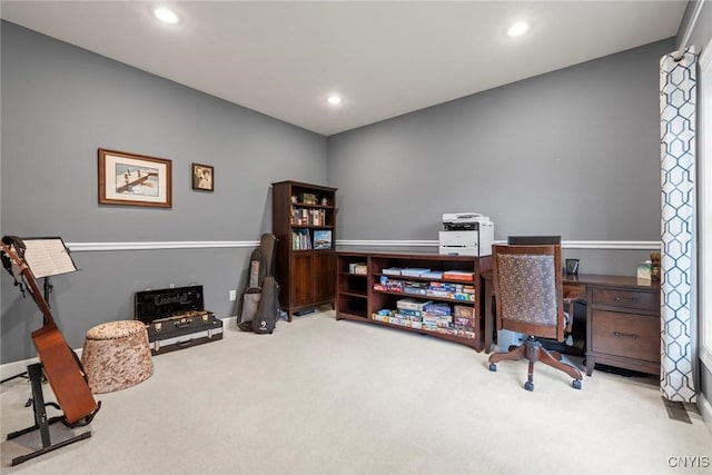 3543 Lost Hollow Rd, Skaneateles, NY 13152 - carpeted office with recessed lighting