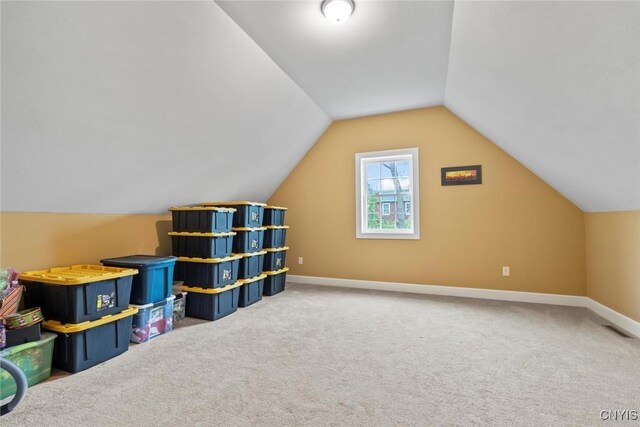3543 Lost Hollow Rd, Skaneateles, NY 13152 - bonus room with carpet floors, lofted ceiling, and baseboards