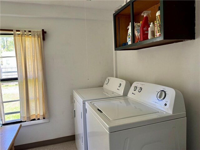 2395 State Highway 205, Laurens, NY 13810 - laundry room featuring independent washer and dryer and baseboards