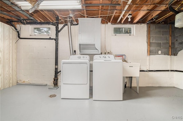 laundry room featuring separate washer and dryer