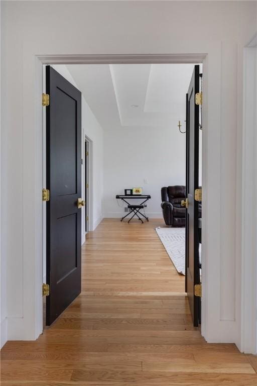313 Wexford Ln, Horseheads, NY 14845 - hallway featuring light wood finished floors