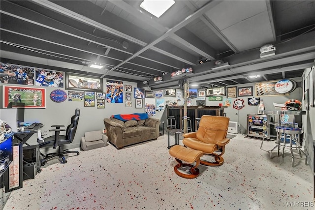11965 Clinton St, Marilla, NY 14004 - living area with concrete floors