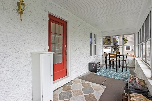 view of sunroom / solarium