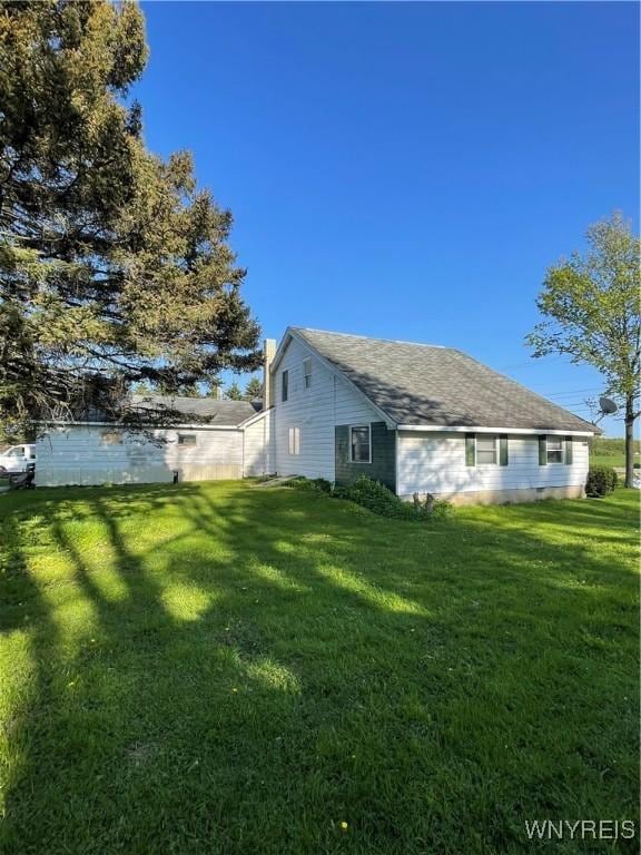 12866 Genesee Rd, Sardinia, NY 14030 - view of side of property featuring a yard and a chimney
