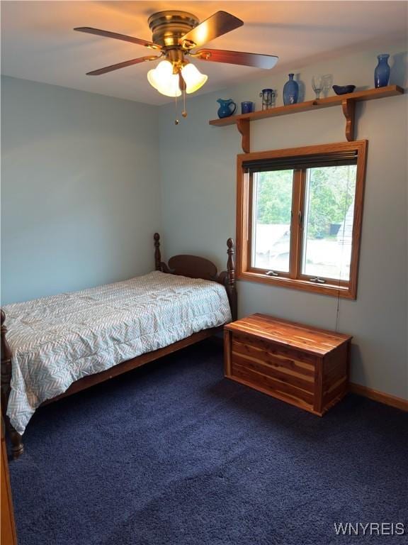 116 Fuller Ave, Tonawanda-City, NY 14150 - bedroom featuring carpet and ceiling fan