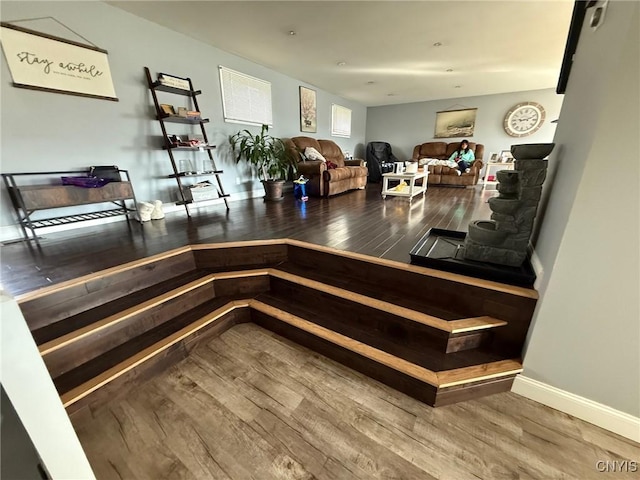 1404 Riverbend Dr, Lysander, NY 13027 - dining space featuring wood finished floors and baseboards