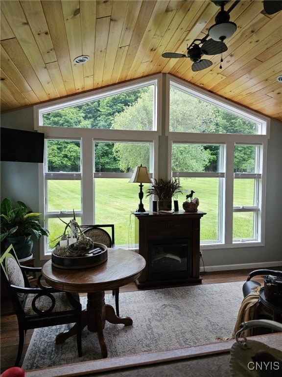 8054 Fargo Rd, Henderson, NY 13650 - sunroom / solarium featuring lofted ceiling