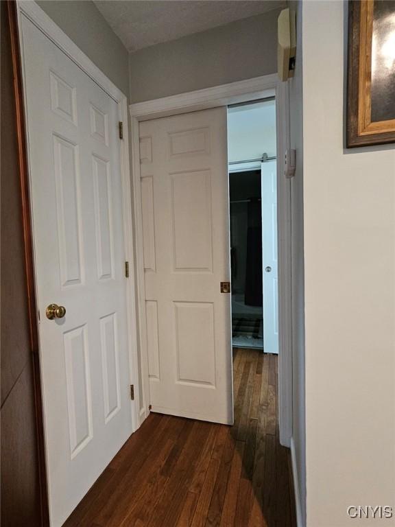 8054 Fargo Rd, Henderson, NY 13650 - hall with dark wood finished floors