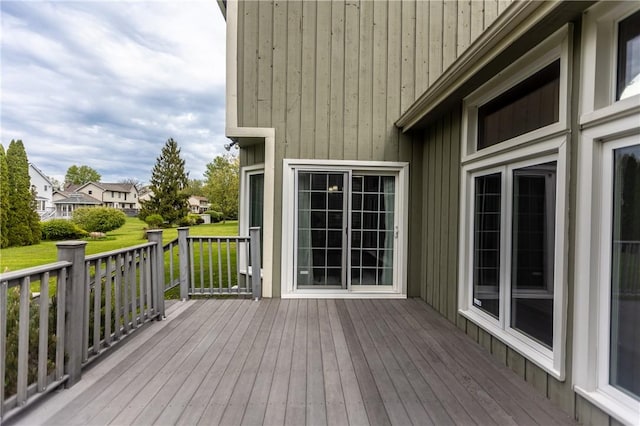 401 Montvale Ln, Greece, NY 14626 - wooden deck featuring a residential view and a yard