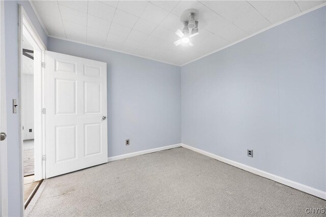 1019 State Route 49, Constantia, NY 13028 - unfurnished bedroom featuring carpet, baseboards, ornamental molding, and ceiling fan